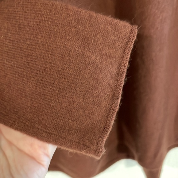 Vince Women’s Pull Over Sweater Small Brown Wool & Cashmere Comfy Contemporary - Picture 6 of 12
